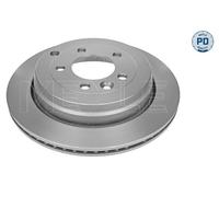 2x MEYLE 53-15 523 0011/PD Brake Disc Rear Vented Fits Land Rover Discovery