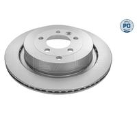 2X Meyle 53-83 523 0002/PD Rear Brake Disc Vented 350mm Fits Land Rover Range