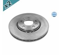 2x MEYLE 615 521 0029 Brake Disc Front Fits Fiat Nissan NV300 Opel Renault