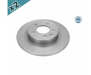 2x MEYLE 615 523 0010/PD Brake Disc Rear Fits Chevrolet Cruze Orlando Opel