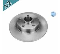 2x MEYLE 615 523 0018 Brake Disc Rear Fits Fiat Nissan NV300 Opel Renault