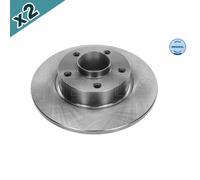 2x MEYLE 615 523 0022 Brake Disc Rear For Nissan Primastar Opel Renault Vauxhall