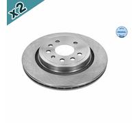 2x MEYLE 615 523 6027 Brake Disc Rear Fits Cadillac BLS Fiat Opel Saab 9-3