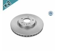 2x MEYLE 783 521 0026/PD Brake Disc Front For Ford Galaxy S-Max Land Rover Volvo