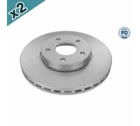 2x MEYLE Brake Disc Front Vented 278mm Outer Diameter Fits Ford C-Max Focus