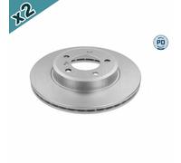 MEYLE 383 521 3020/PD BRAKE DISC Front (PAIR)