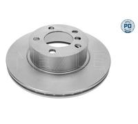 2X MEYLE PD BRAKE DISC FRONT AXLE FOR BMW 1 3