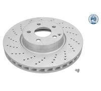 2X MEYLE PD BRAKE DISC FRONT AXLE FOR MERCEDES BENZ MERCEDES BENZ C CLASS E CLAS