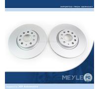 2X Meyle PD Front Brake Discs Set Pair 312mm X 25mm Vented - Audi A1 A3 Q2 Q3 TT