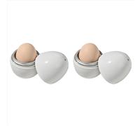 2X Microwave Oven Egg Steamer Egg Boiling Tool Boiled Soft-Boiled Eggs Mini Home Appliance Heating Box 1 Egg
