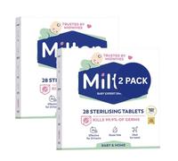 2X MiltonBaby 28 Sterilising Tablets By PURELIXIR, Cold Water Antibacterial Antiseptic Cleaner