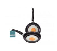 2X Mini Non Stick Frying Pans One Egg Small 14.5Cm Gas Elec Induction