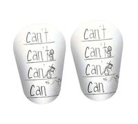 2x Mini Soccer Shin Guards Football Training Shin Guards for Kids Boys Girls S White Black Letters