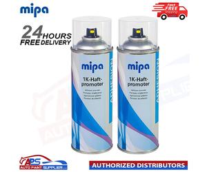 2x MIPA 1K ADHESION PROMOTER Spray 400ml Transparent UV-Resistant Aerosol