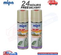 2x MIPA 2K EP- Spray BEIGE 2K Epoxy Primer Filler Grundierfiller 400ml Hardener