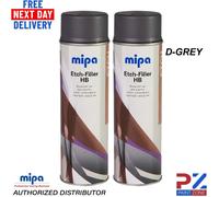 2X Mipa Etch Filler High Build Dark Grey (500ML)