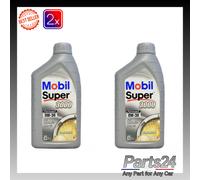 2x Mobil Super 3000 Formula F 0W-30 0W30 Fully Synthetic Engine Oil - 1 Litre 1L