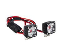 2x Model Car Lighting Kit Accessories Replacement Multifunctional Aluminum Alloy Upgrade Black Sturdy for SCX6 Wraith SCX10