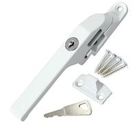 2X Modern Locking White Window Fastener Lock