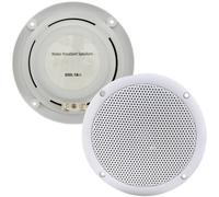 2x Moisture Resistant Ceiling Speakers 80W 16Ohm 5" Kitchen Bathroom 2 Way Loud