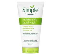 (2x Moisturising) 6 Pack of 150ml, Simple Protect & Glow Express Glow Clay Polish Face Wash