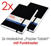 2X MOLESKINE NOTEBOOKS DOT GRID PAPER TABLET For PEN+ And ELLIPSE SMART WRITING
