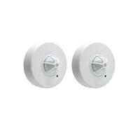 2X Motion Sensor,3 Detectors 360 Degree Ceiling PIR Movement Sensor Light 110-240V for Bathroom