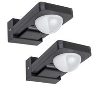 2x Motion Sensor Twilight Sensor Motion Detector Outdoor Sensor 2000W Grey IP65