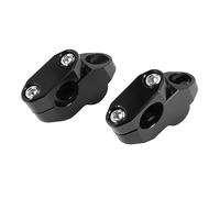2X Motorcycle Handlebar Riser For 22Mm Bars Clamp Black For SUZUKI
