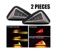 2x Motorcycle Turn Signal Indicator Light Flasher Flowing Yellow Daytime Running Light White Red Blue For Ho&nda For Suzuki KAW&ASAKI Turn Signals