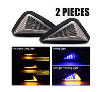 2x Motorcycle Turn Signal Indicator Light Flasher Flowing Yellow Daytime Running Light White Red Blue For Ho&nda For Suzuki KAW&ASAKI Turn Signals