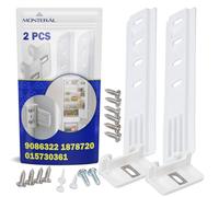 2x Mounting Set of Integrated Fridge Door Sliders for Attaching Door | 9086322 1878720 for Miele for Liebherr 015730361 for Smeg - MONTERAL