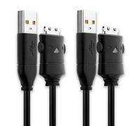 2x MP3 Charger Samsung YP-K3 YP-T9 YP-P3 YP-Q3 YP-T10 YP-Q1 YP-P2 YP-R1 Black