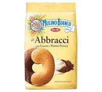 2X Mulino Bianco Abbracci Biscuits 350g Italian shortbread Cookies Cocoa & Cream
