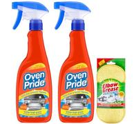2X Multi-Surface Cleaner Degreaser Spray- 2X 500ml- Removes Tough Stains Grease from Kitchen Surfaces, Bathroom, Fabric, Hobs, Extractors and More