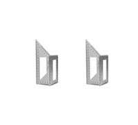 2X Multifunctional Square 45+90 Degree Gauge Angle Ruler T-Shaped Measuring Woodworking Ruler Tool
