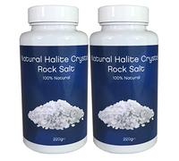 2x Natural Halite Crystal Rock Salt 220 Grams