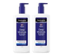2x Neutrogena Deep Moisture Fast Absorbing Body Lotion Moisturiser 400ml