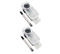 2x Never Fade 4K HD Car Door Lights, Welcome Light, Puddle Lights, Compatible with A1/A3/A4/A5/A6/A7/A8/Q2/Q3/Q5/Q7/Q8/TT/R8 Projection 4 Ring+Letter