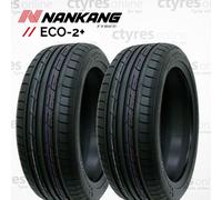 2X New 185 55 15 Nankang ECO-2+ 86V XL 185/55R15 1855515B WET GRIP (2 TYRES)