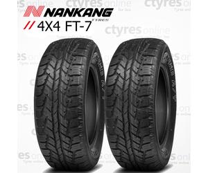 2X New 245 75 16 Nankang FT-7 AT 120/116R 4x4 245/75R16 (2 TYRES)