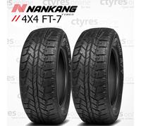 2X New 275 65 18 Nankang FT-7 AT 116T 4x4 275/65R18 (2 TYRES)