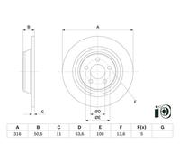 2x New Brake Disc 5202205