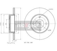 2x New Brake Disc for AUDI:90 B3,90 B3 Sedan,100 C2 Avant,100 C3 Avant