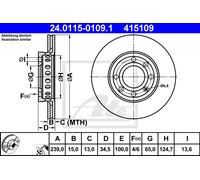 2x New Brake Disc for AUDI VW:A2,LUPO I 6E0615301 8Z0615301C