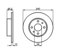 BOSCH 0 986 478 353 Brake disc