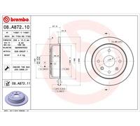 Brembo 08.a872.11 Brake DISCS