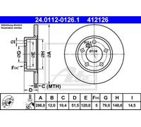 2x New Brake Disc for BMW:3,E36,3 Sedan,3 Coupe,3 Compact 34111160673