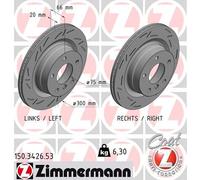 2x New Brake Disc for BMW BMW (BRILLIANCE):1,3,E81,E87,E90 34216764651