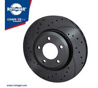 X2 PCS L&R SIDES REAR RT20214GLT5 BRAKE DISC ROTINGER